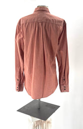 Button Down Shirt Size L By Outpost Makers Orange Button Down Collar And Button Cuffs - TheRealThreads